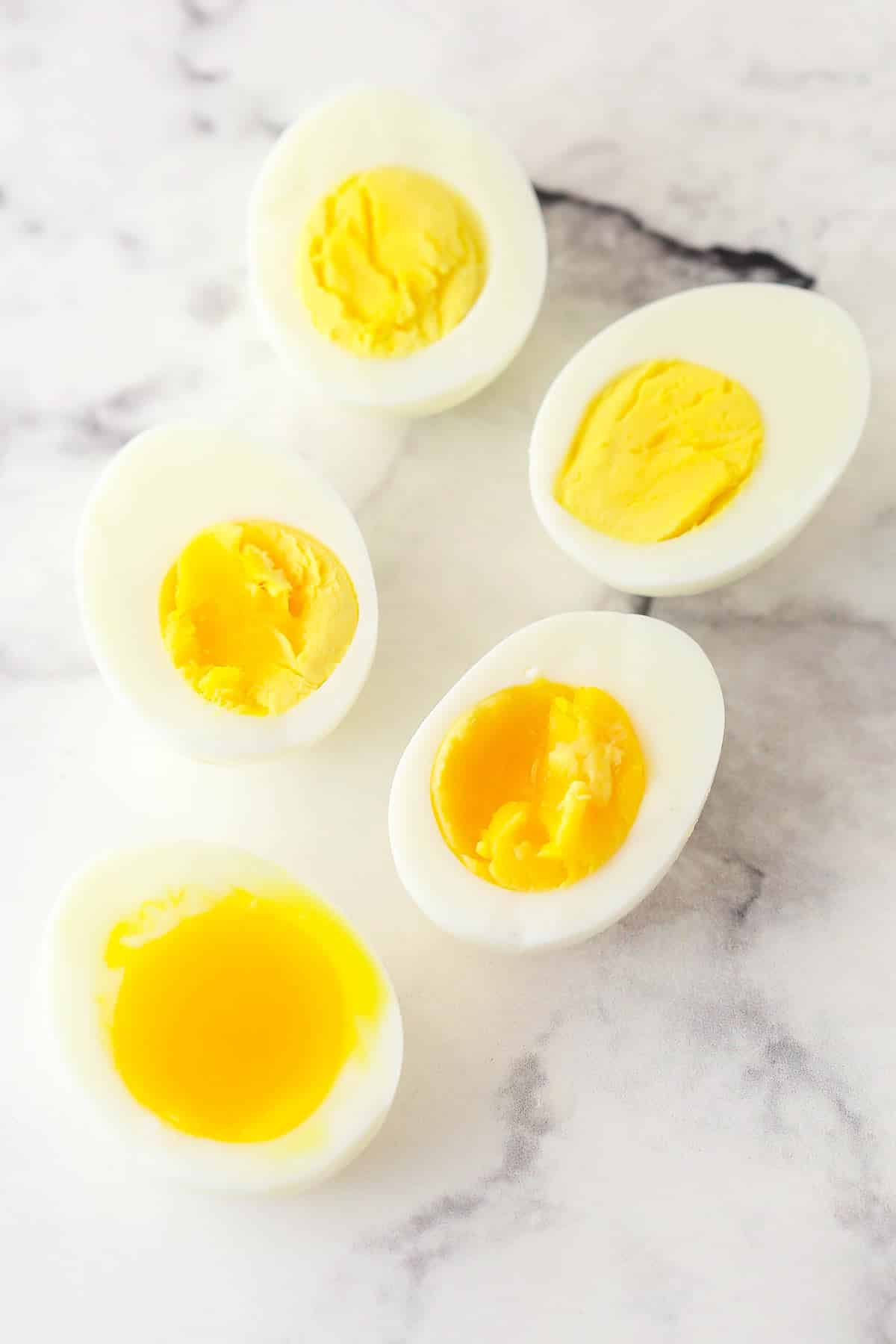 From technique to cook time and more, this tutorial covers everything you need to know about how to hard boil eggs perfectly every time. Eggs boiled to varying levels of doneness.